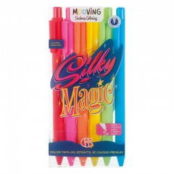 Boligrafos Silky Magic x6 Mooving Serious Coloring