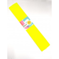 Papel Crepe Amarillo Fluo Olami 50cm x 2mts