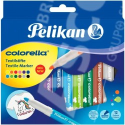 Marcadores Pelikan Colorella Textil x12