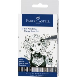 Set Faber Castell Pitt Artist Manga Basic x8