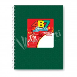 Cuaderno Laprida AB7 Forrado Verde con Espiral 21x27cm 60...