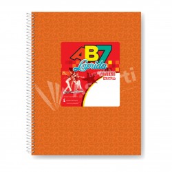 Cuaderno Laprida AB7 Forrado Naranja con Espiral 21x27cm...