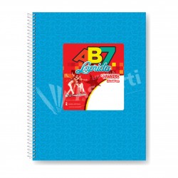 Cuaderno Laprida AB7 Forrado Celeste con Espiral 21x27cm...