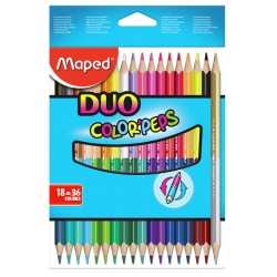 Lapices Maped Color Peps Duo Bicolor x18