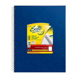 Cuaderno Éxito E7 60 Hojas Rayado Azul con Espiral 21x27cm