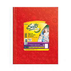 Cuaderno Éxito E3 Rojo Cuadriculado Chico 48 hojas