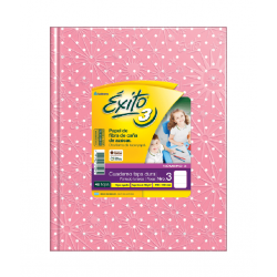 Cuaderno Éxito E3 Rosa Lunares Rayado 48 hojas