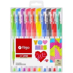 Boligrafo Roller Filgo Gel Pop x10 colores