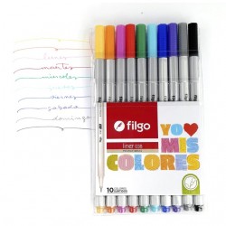 Microfibras Filgo Liner 038 x10 Colores